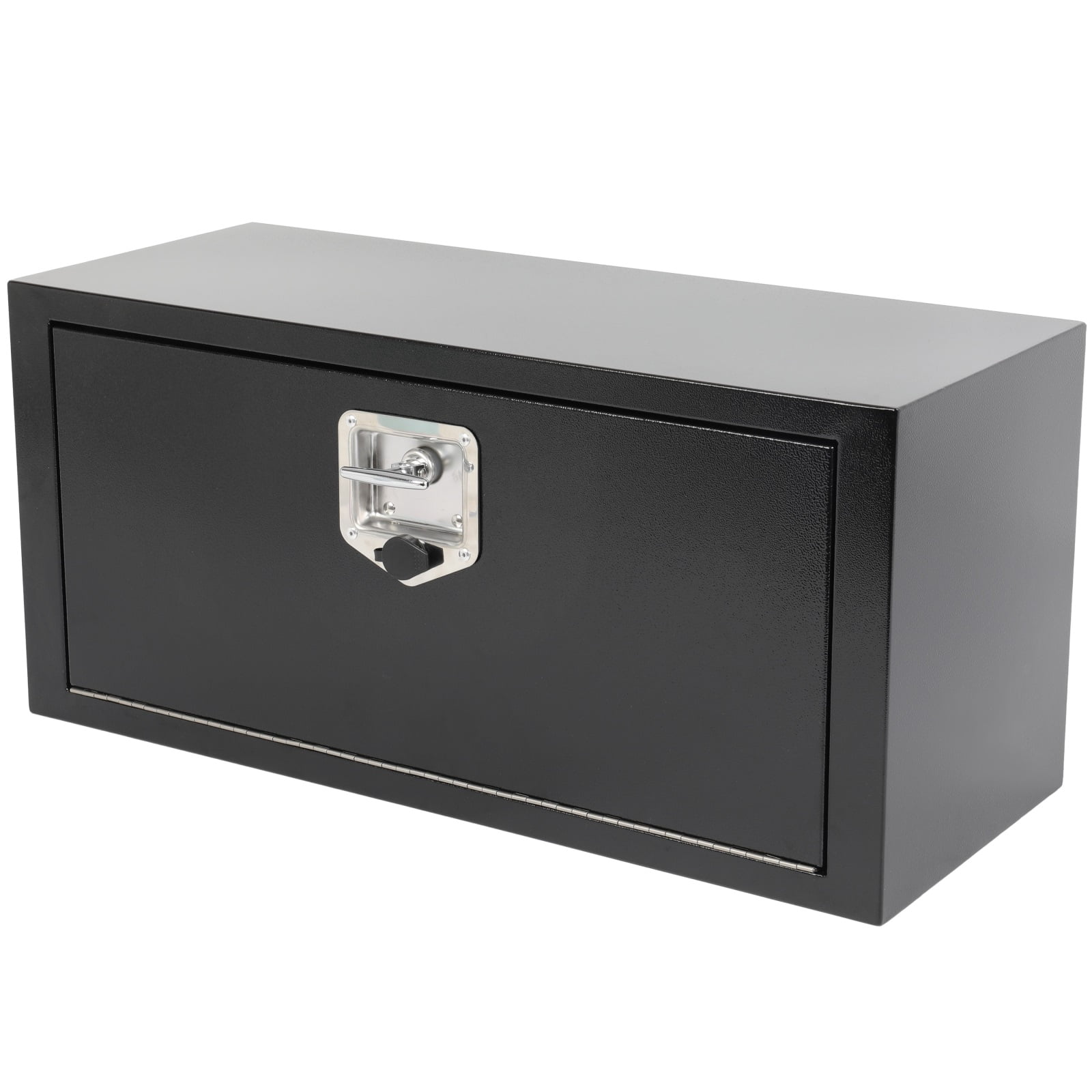 CCIYU 30 Inch Iron Truck Bed Toolboxes, Heavy Duty Truck Tool Box with Lock Keys, Storage Tool Box Chest Box Organizer for Pickup, RV, Truck Bed, Trailer, 30"x 12"x14", Black