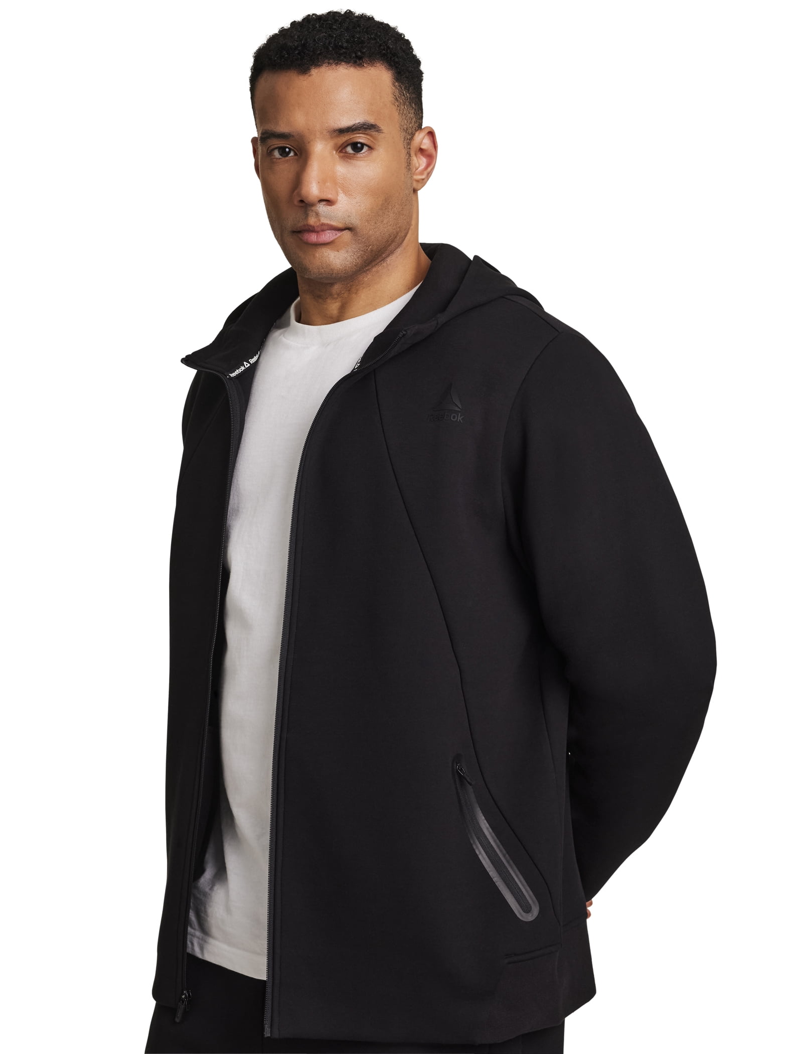 Reebok Men's and Big Men's Momentum Fleece Full Zip Hoodie, Sizes XS-5XL