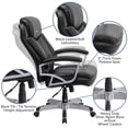 thumbnail image 6 of Scranton & Co Leather Swivel Office Chair in Black, 6 of 9