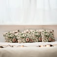 thumbnail image 4 of Ambesonne Floral Eucalyptus Throw Pillow Cover Pack of 4, Blushing Blooms, 4 Pcs-24" x 24", Blush Forest Green Pink, 4 of 5