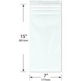 thumbnail image 2 of Plymor 7" x 15" (Pack of 200), 4 Mil Heavy Duty Zipper Reclosable Plastic Bags, 2 of 3