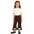 thumbnail image 3 of Kiijoy Girls High Waisted Bow Flared Pants Comfortable Pull On Casual Trousers, Sizes 1-14, 3 of 3
