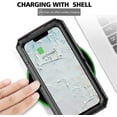 thumbnail image 6 of Waterproof Case for iPhone 13 Pro 6.1 Inch, Heavy Duty Durable Metal Full Body Built-in Screen Protection Case Shockproof Dustproof Rugged Military Grade Defender for iPhone 13 Pro 2021 - Black, 6 of 18