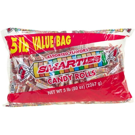 - Smarties Assorted Flavors Candy Rolls, 5 lbs