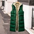 thumbnail image 4 of MexChoioe Mens Long Sherpa Lined Hooded Vest Full Zip Warm Thick Outerwear Fall Winter Casual Vest for Mens, 4 of 4