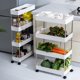 thumbnail image 5 of Carrito utilitario con ruedas, estante de almacenamiento, soporte para almacenamiento con ruedas, 5 of 6