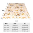thumbnail image 3 of Honeii Cute Bee Gnome1 Print Fleece Blanket - Throw Blanket for Bed, Sofa, Couch, Camping, and Travel , Microplush Ultra Soft Warm Blanket-40"x30", 3 of 7