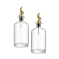 thumbnail image 1 of Botella de condimento de cocina Botella de aceite de vidrio a prueba de fugas Dispensador automático de aceite de oliva Botella dispensadora de aceite oro 500ml Soledad Botella de aceite, 1 of 10
