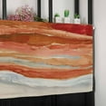 thumbnail image 6 of Curtain Valance for Windows Orange Beach Ocean Gradient Kitchen Valances Rod Pocket Short Curtains,Watercolor Abstract Waves Art Window Treatment Panel for Living Room Bathroom Bedroom, 6 of 8