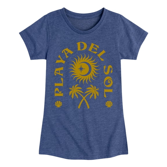 Instant Message - Playa Del Sol Fitted Short Sleeve Graphic T-Shirt