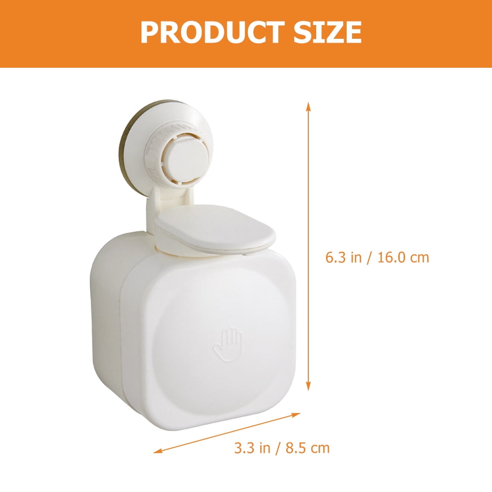unbranded 2pcs Suction Cup Wall Soap Dispenser Shampoo Dispenser Bathroom Shower Soap Dispenser