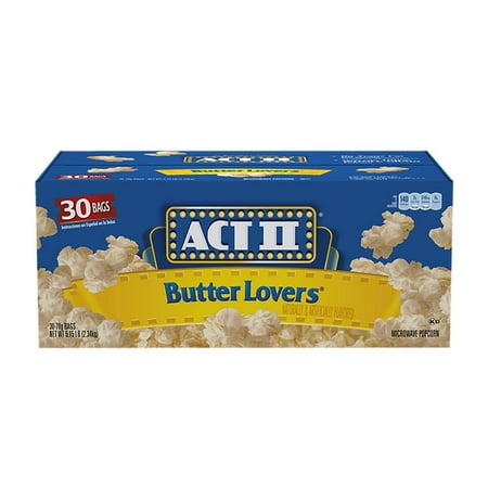 Product Of Act Ii Butter Lovers Microwave Popcorn (3 Oz., 30 Pk.) -Pack Of 2 - For Vending Machine, Schools , parties, Retail