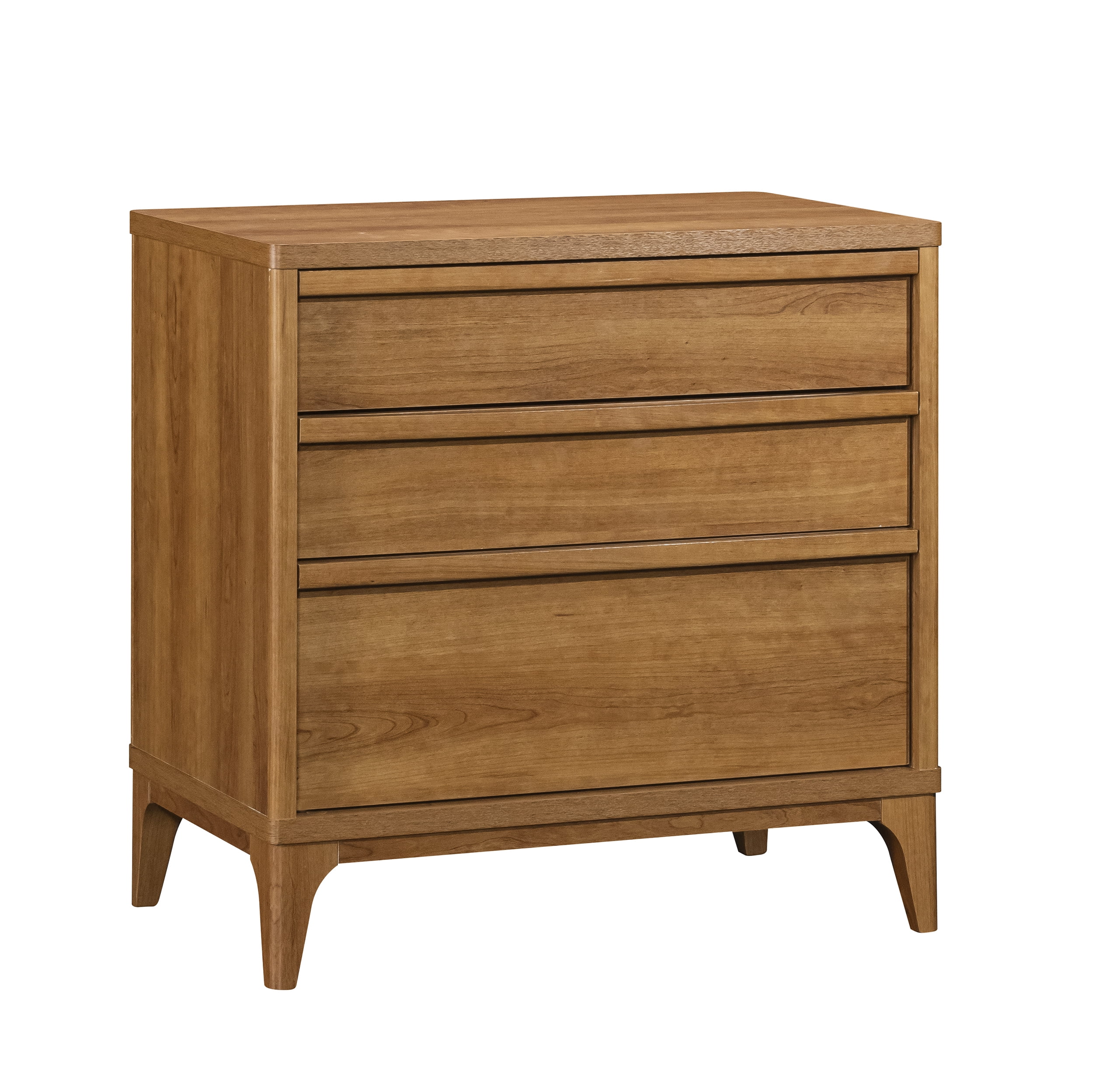 (2 pack) Better Homes & Gardens Greyson 3-Drawer Nightstand with USB, Acorn Finish
