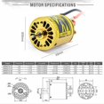 thumbnail image 2 of BIG SALE TODAY Brushed Motor ROCKET 540PLUS V2 For TRAXXAS For Tamiya For Kyosho Brushed Motor 1/10 1/12 RC Crawler Car Boat, 2 of 11