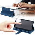 thumbnail image 2 of Dteck 9 Card Slots Wallet Case for Samsung Galaxy S21,Hybrid Magnetic PU Leather Zipper Kicstand Shockproof Rubber Full Protector Cover with Strap, darkblue, 2 of 5