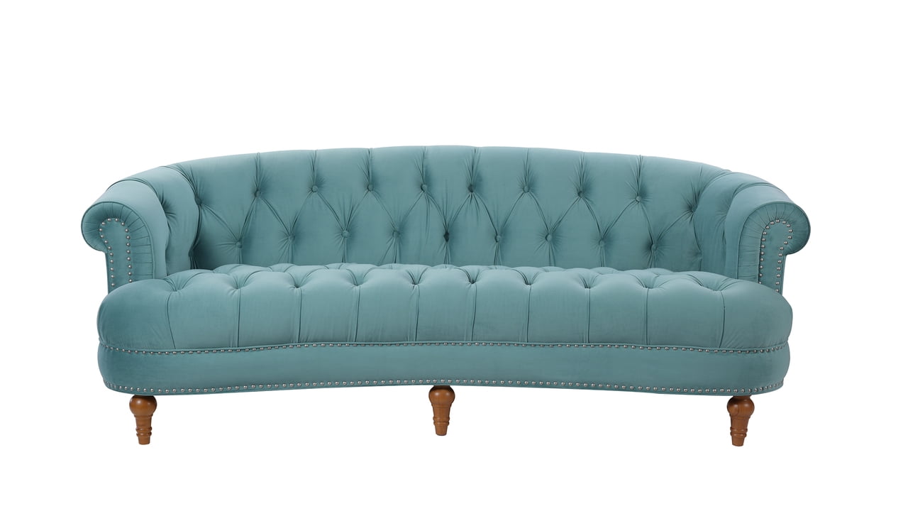 La Rosa Chesterfield Sofa Tufted, Arctic Blue - Walmart.com