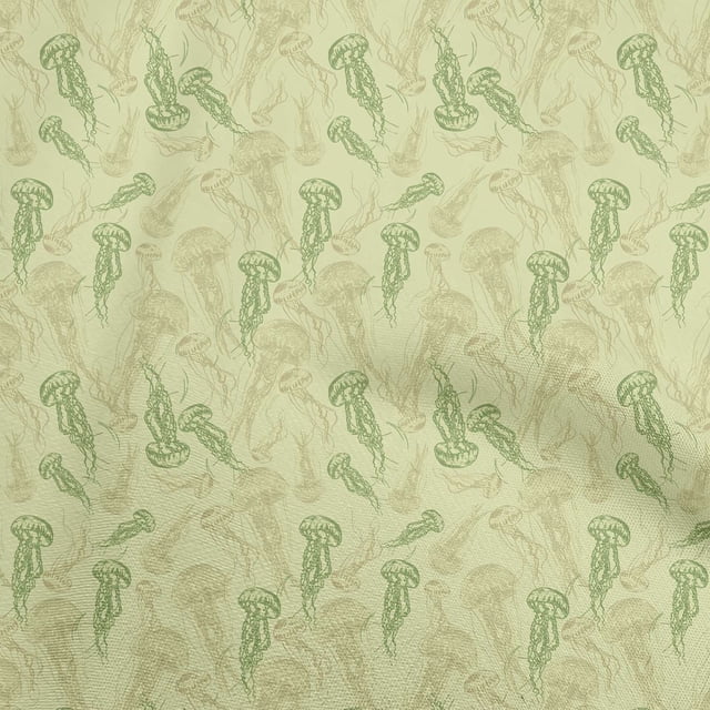 oneOone Cotton Flex Lime Fabric Sea Craft Projects Decor Fabric Printed By The Yard 40 Inch Wide