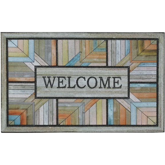 Mohawk Home Doorscapes Mat Colorful Roots Mat Scatter, 1'6"x2'6", Brown