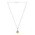 thumbnail image 5 of Juego de aretes y cadena con dije corte Majestic, plata mexicana ley .925, Ambar, 5 of 5