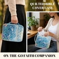 thumbnail image 4 of Xoenoiee Dolphin Fish Coral Print Quilted Bible Cover Case for Women Men, Portable Carrying Book Case Multi-Functional Bible Organizer Case with Handle and Zippered Pocket, 4 of 7