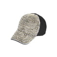 thumbnail image 1 of Gold/Plastic Pearl Beaded Baseball Cap - Black, 1 of 1