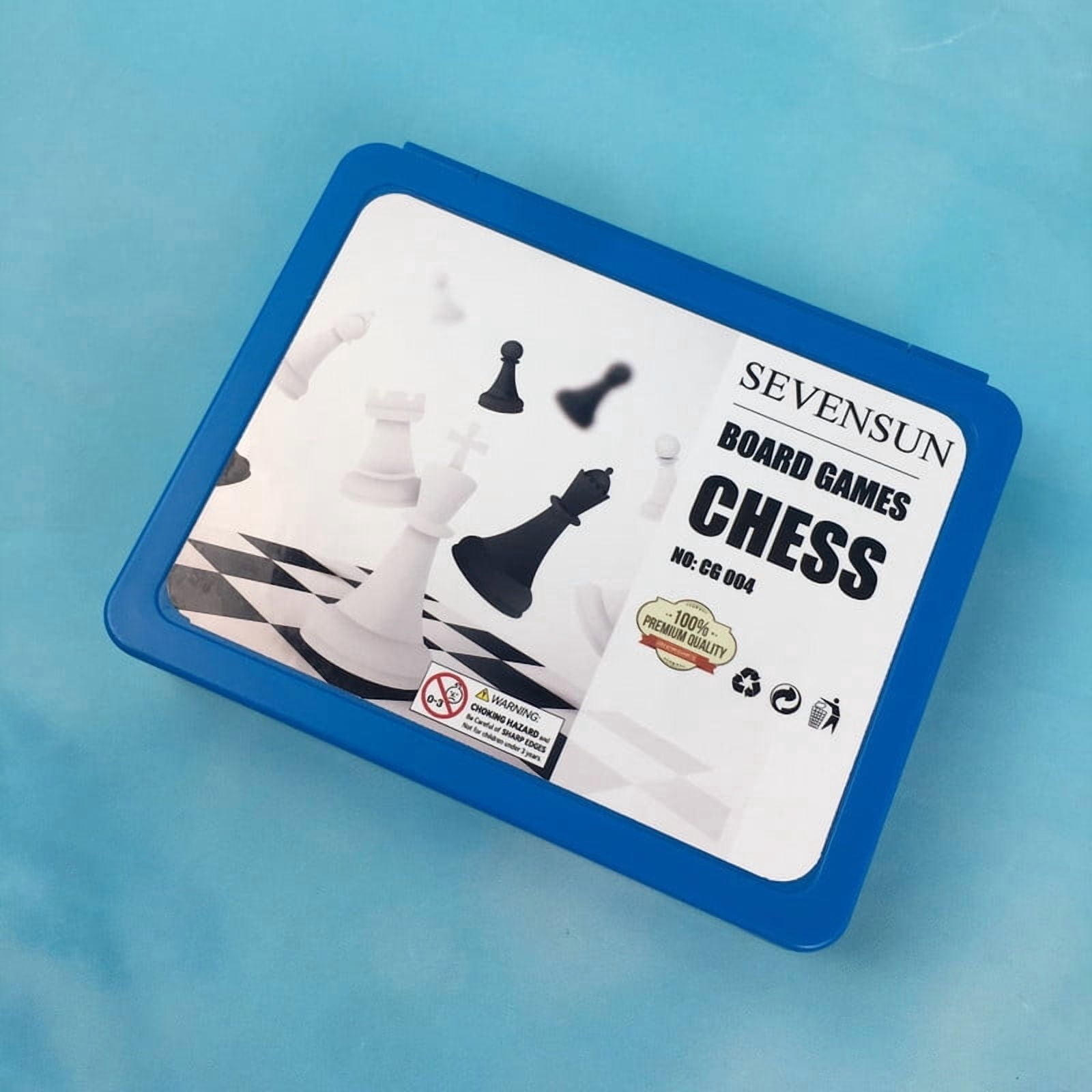 SEVENSUN Chess games Portable Classic Chess Set — Travel Chess Set with Storage Case