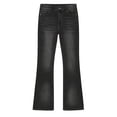thumbnail image 3 of Miaoju Girls Flare Jeans Elastic Waistband Bell Bottom Denim Pants with Pockets, Casual Jeans for Girls, 3 of 5