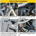 thumbnail image 3 of Kit ajustable de soporte de alternador para Chevy SBC 305 327 350 383 5.0L 5.7L V8 bomba de agua larga de ocho cilindros, 3 of 5
