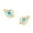 Colorname Bmonth: Yellow / 9x9mm  December, variant on 14k Yellow Gold November Yellow CZ Cupids Arrow Screw-Back Earrings - Measures 9x9mm