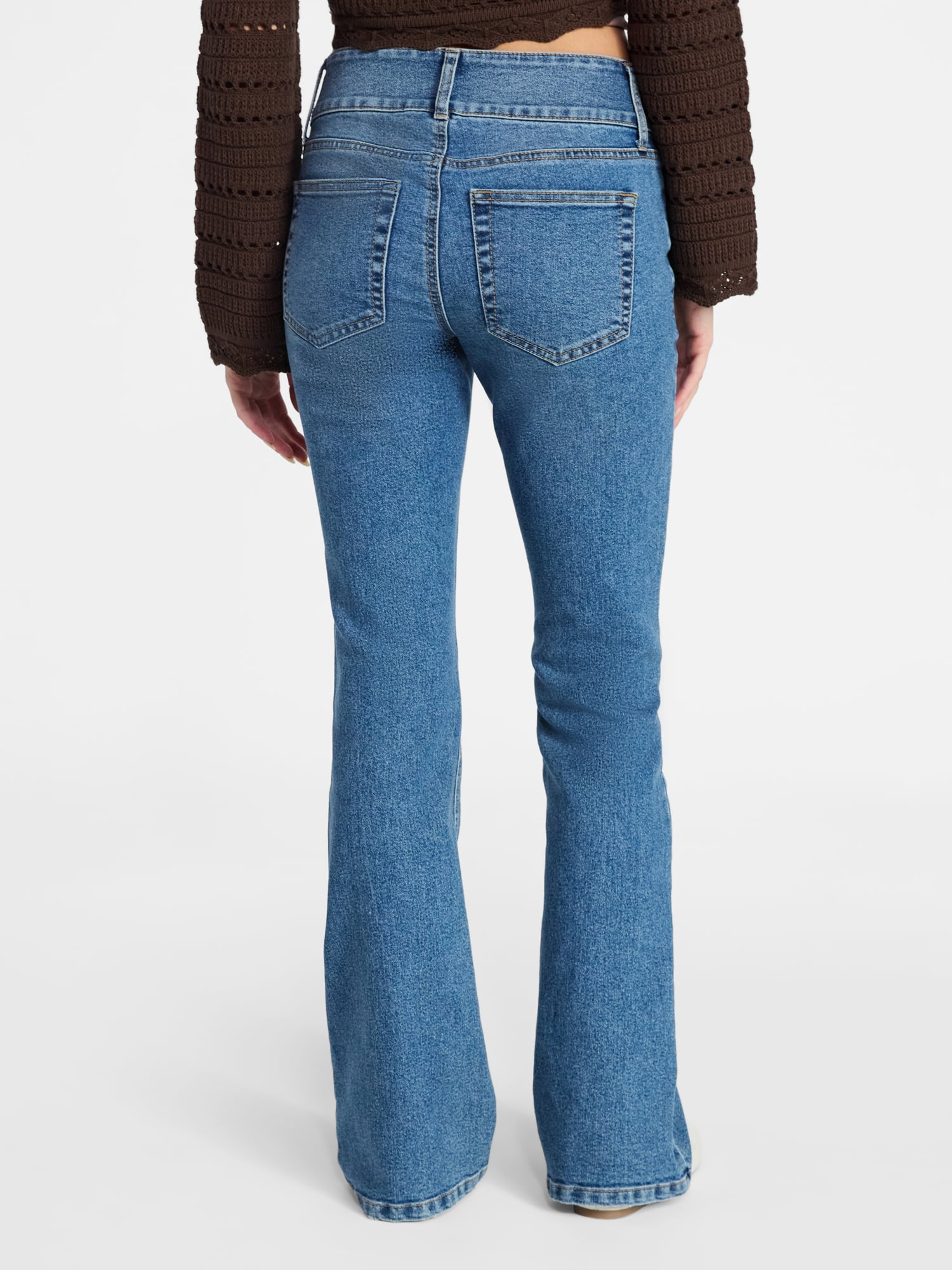 No Boundaries Pintuck Mini Bootcut Jeans, 32.5'' Inseam, Women's