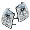 thumbnail image 3 of Labwork 2pcs Headlights Assembly Black Chrome Halogen Headlamp Housing Fit for Chevrolet Equinox 2005 2006 2007 2008 2009, Front Left & Right, 3 of 6