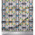 thumbnail image 1 of Soimoi Moss Georgette Fabric Women Accessories & Mask Shirting Printed Craft Fabric by The Yard 42 Inch Wide, 1 of 1