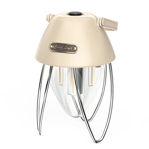 Lámpara de carpa Irfora Luz de camping retro Luz de camping recargable por USB Lámpara de tienda LED a prueba de agua con 3 modos de luz Atenuación continua para tienda de campaña Patio de pesca Irfora Lámpara de carpa