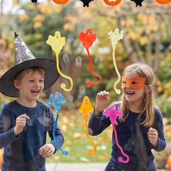 Festil Halloween Decor Halloween Sticky Stretchy Elastic Pumpkin Prank For Party Trick
