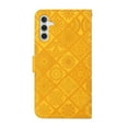 thumbnail image 5 of Feishell Flip Case Compatible with Samsung Galaxy A14 5G,Wallet Case with Card Holder Stand PU Leather Embossed Pattern Slim TPU Bumper Shockproof Magnetic Clasp Folio Phone Cover,Yellow, 5 of 9