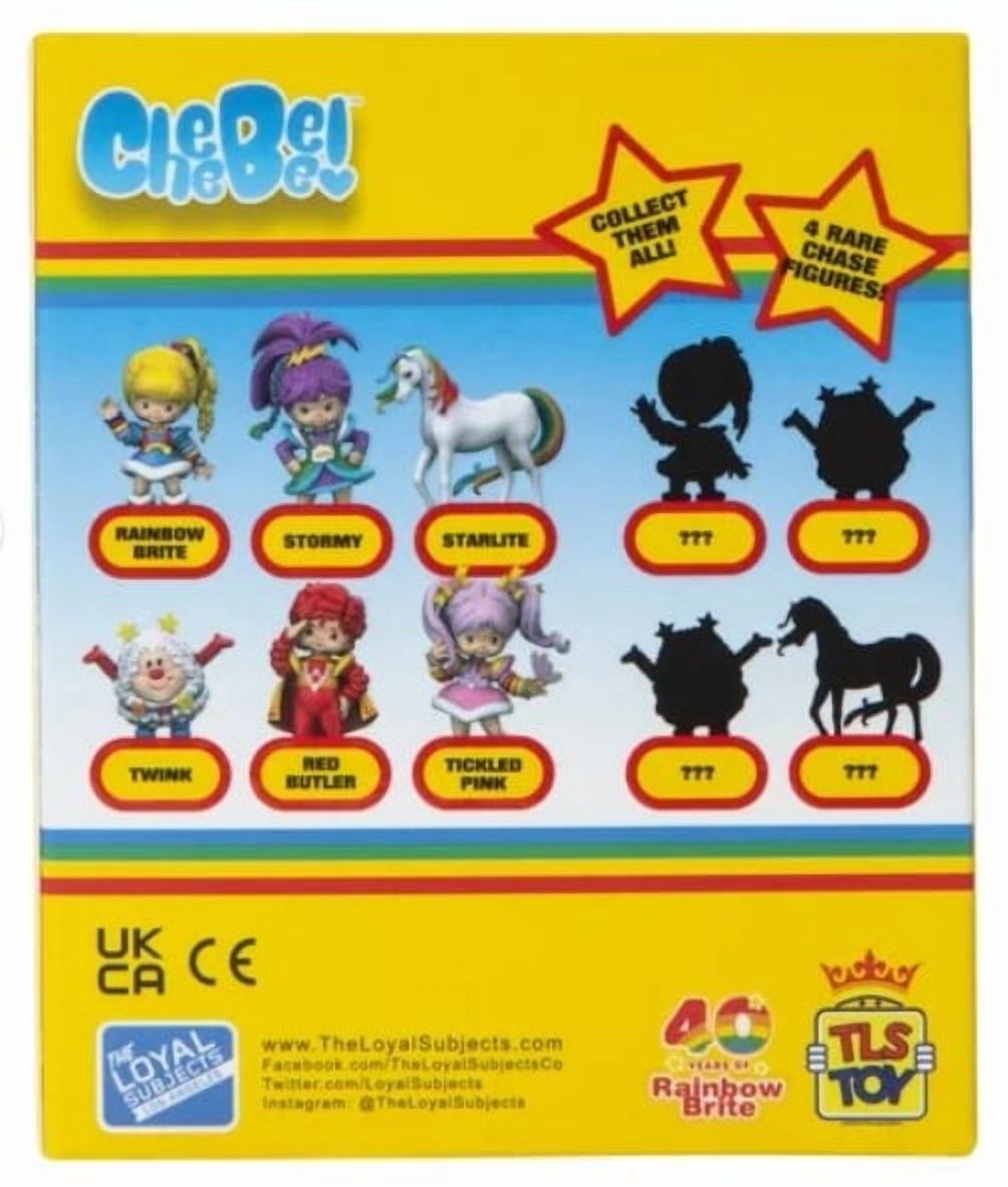 The Loyal Subjects - 40 Year Anniversary Rainbow Brite 3" Collectible Figure, Set of 3, Stormy, Red Butler and Tickled Pink