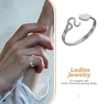 thumbnail image 2 of Anillo de astrología de constelación Anillo ajustable Anillo abierto para mujer Anillo abierto de constelación, 2 of 7