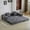 Dark Gray, variant on Convertible Foldable Sleeper Sofa Bed with Storage Pockets, No Assembly Folding Floor Couch with 4 Pillows, Daybed Futon, Green Upgraded
