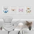thumbnail image 2 of PixonSign 4 PCS Adhesive Canvas Posters Colorful Butterfly Boho Gril's Room Minimalist Framed Wall Art Modern Prints Fine Wall Décor Classic Artwork for Living Room, Bedroom -12"x16" White, 2 of 5