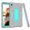 Gray+Mint, variant on ELEHOLD Rugged Hybrid Case for Samsung Galaxy Tab A7 Lite 8.7 (2021), Tri-Layers Hard PC Soft Silicone Hidden Kickstand Anti-Scratch Shockproof Heavy Duty Case for Kids Men Women,Navyblue+Yellow