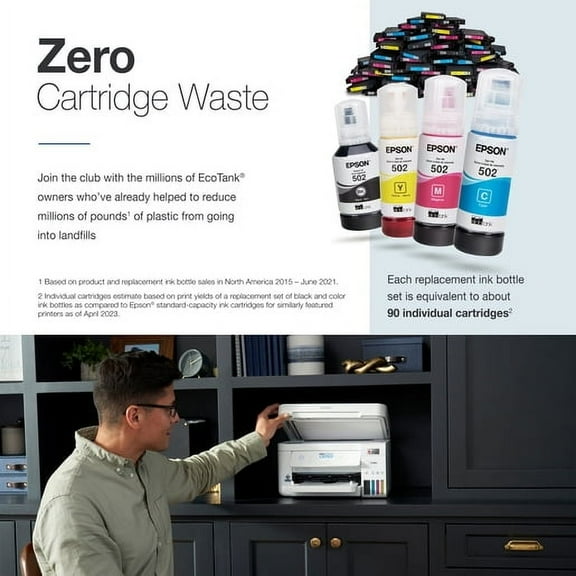 Pre-Owned Epson EcoTank ET-4850 Inkjet Multifunction printer , White