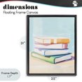 thumbnail image 4 of Stupell Industries Glam Pastel Reader's Book Stack Black Floating Frame Canvas Art, 25 x 31, by The Prints Vibe, 4 of 8