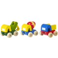 thumbnail image 1 of Orange Tree Toys Primeros camiones | Juguete de madera colorido pintado a mano para niños pequeños a partir de 12 meses, fabricado de forma sostenible, juego de 3, 1 of 5