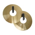 thumbnail image 3 of relayinert Crash Cymbals Playing Hand Cymbals Practical Traditional Cymbal Heavy 250mm Alloy Golden 200mm, 3 of 6