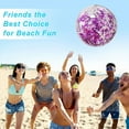 thumbnail image 5 of Aodebiao Sequins Beach Ball Jumbo Pool Toys Balls Giant Confetti Glitters Inflatable Clear Beach Ball Swimming Pool Water Beach Toys Outdoor Summer Party Favors for s Adults, 5 of 9