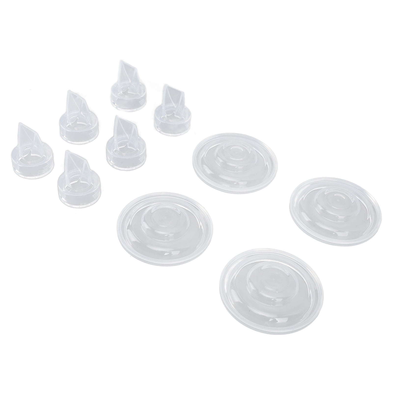 M Buder Silicone Duckbill Valves and Diaphragm Replacement Set, 10 Pieces Premium Wearable Electric Breast Pump Parts and Accessories, Optimal Suction For Nursing Mothers (7.87 inches / 20 cm)