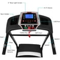 thumbnail image 5 of SWERTOY 3.5HP Folding Treadmill Electric Motorized Running Machine with 10MPH Speed, Large Running Surface, 12 Programs, Speakers, LCD and Pulse Monitor for Running Walking,Max Weight 330lb, 5 of 8