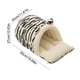 thumbnail image 3 of CaiYueKe Cozy Plush Calming Cat Bed for Indoor Cats, Anti Anxiety Snuggle Cuddler Pet Nest with Removable Washable Cushion, Warm Fluffy Winter Dog Bed for Small Pets, Soft Comfort Sleeping Pod House, 3 of 7