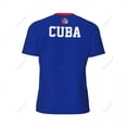 thumbnail image 4 of Exclusive design Cuba Flag Grain 3D Printed Men For Running Bike Soccer Tennis Fitness Sports tshirt Mesh Fans Short T-shirt, 4 of 13