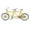 Silver Yellow, variant on Scale 1:16 Tandem Bike Model Toy Collectibles White
